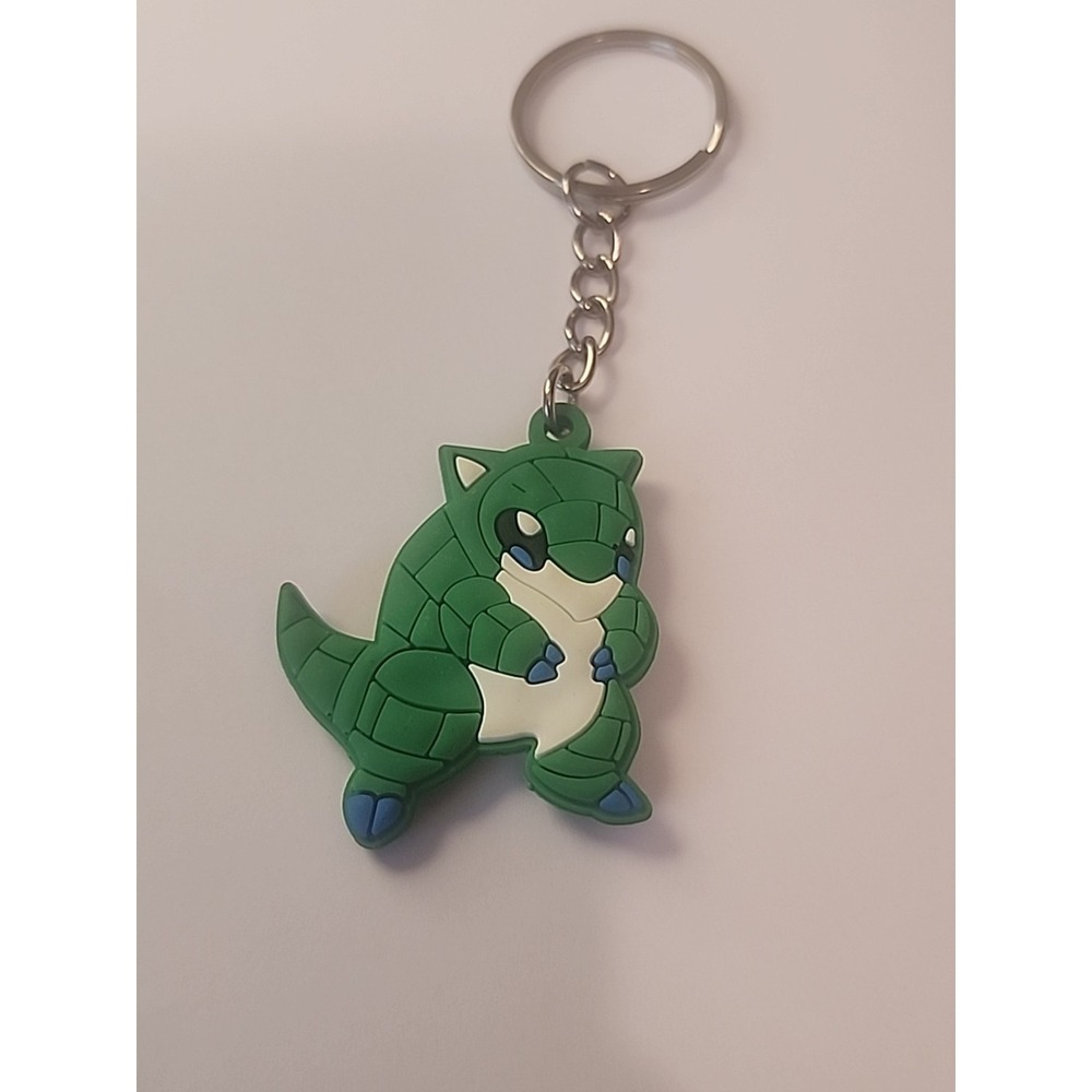 Small Sandshrew Pokémon 2‎ Sided Rubber Keychain